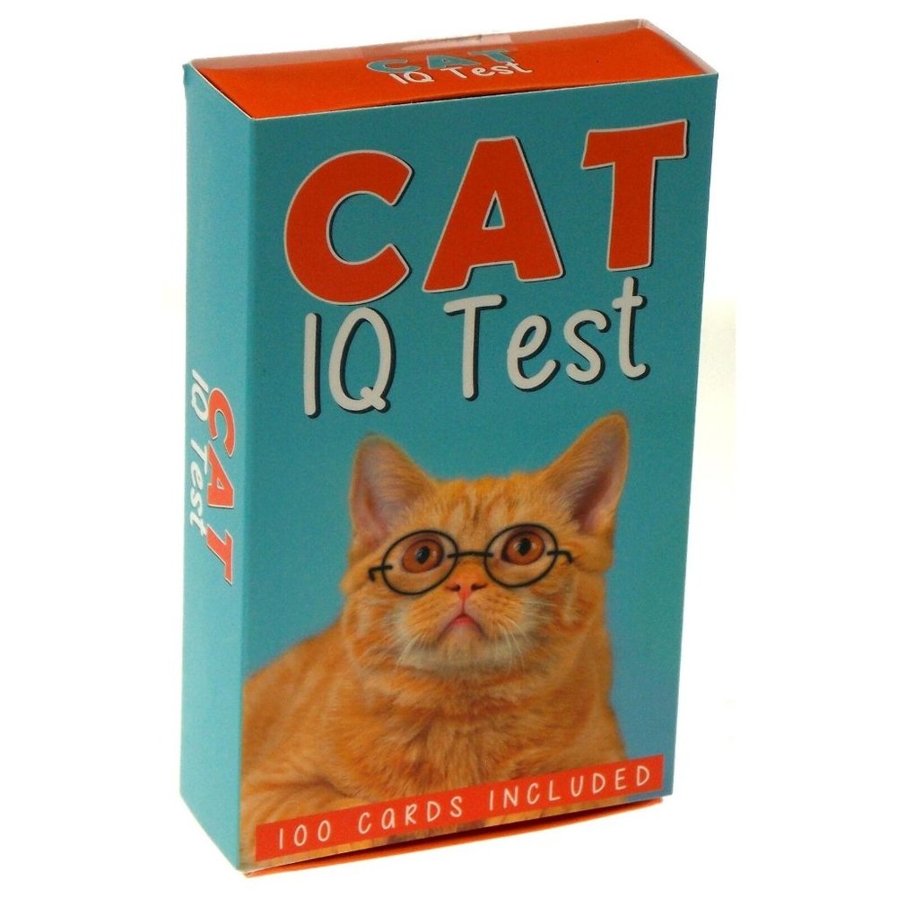 Gift Republic Cat IQ Test 100 Cards Questions How Smart is Your Pet Compare